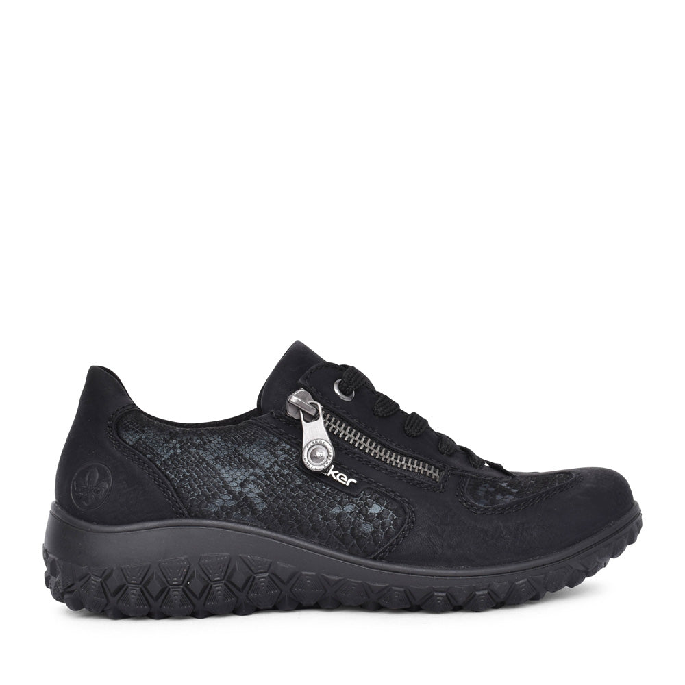 Ladies 59501 Laced Trainer In Black