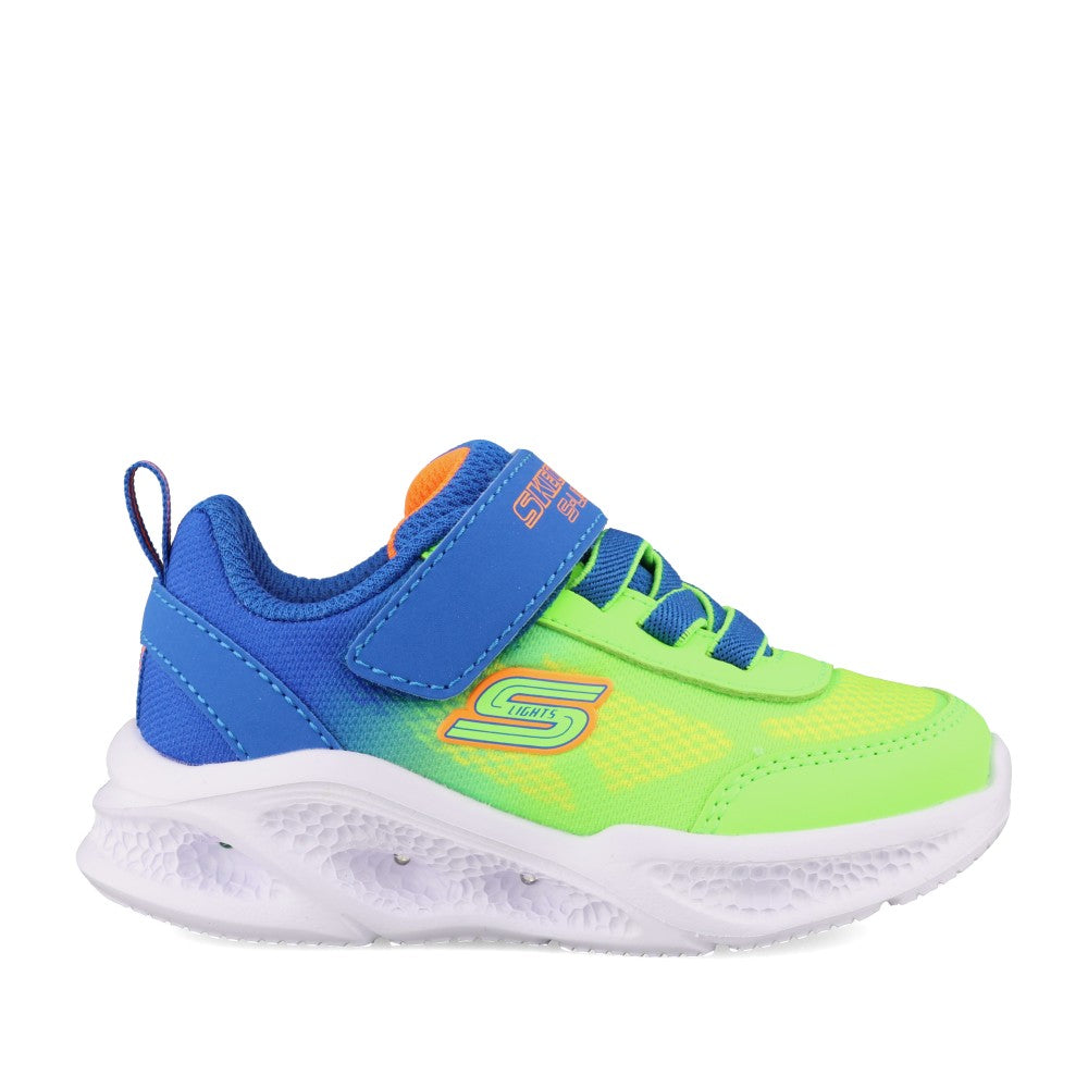 Boys 401495n Meteor-lights Krendox Trainer In Lime