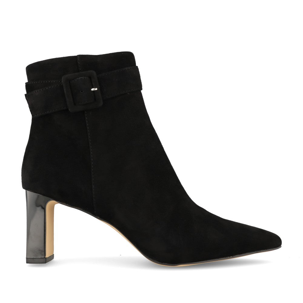 Ladies Nadine Ulb459 Med Heel Ankle Boot In Black