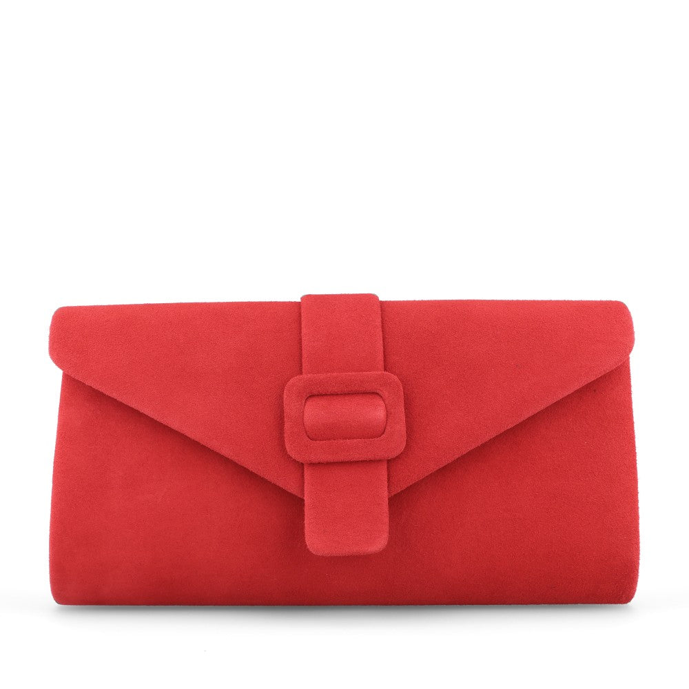 Ladies Aletta Ulg085 Clutch Bag In Red