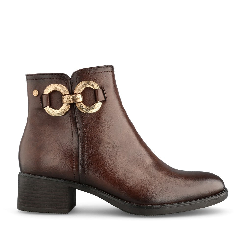 Ladies Imperia Ankle Boot In Brown