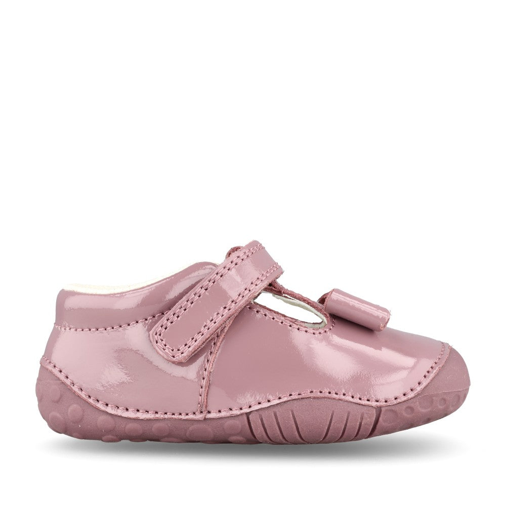 Girls Wiggle Mauve Patent Velcro Shoe In Kids F Fit