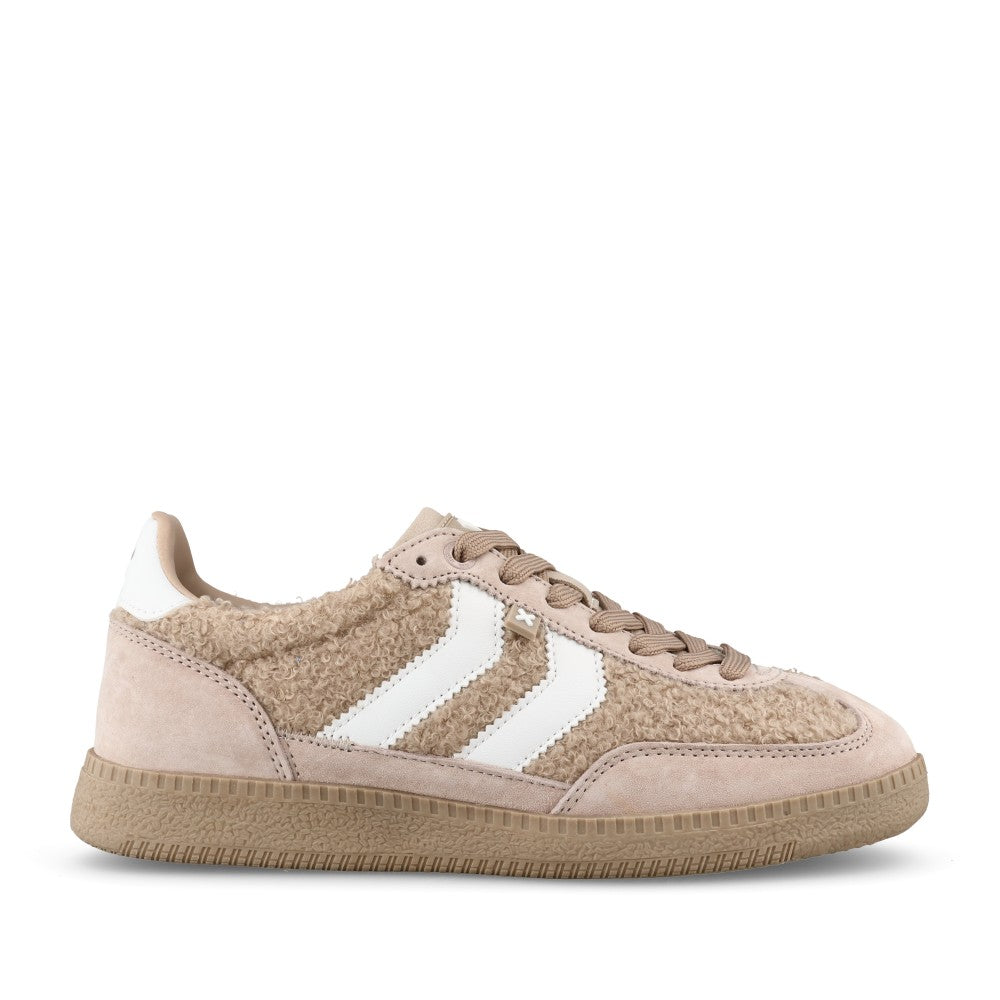 Ladies 144734 Laced Trainer In Beige