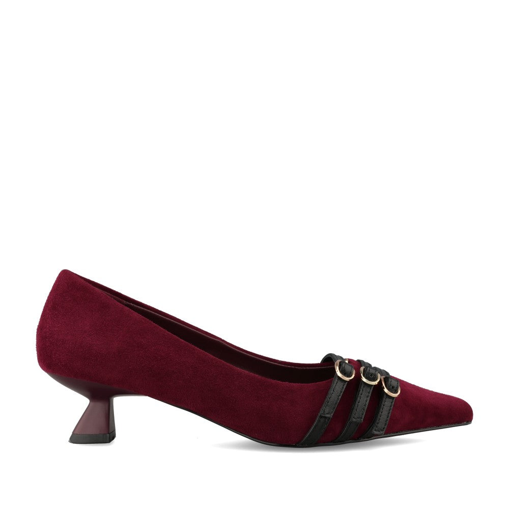 Ladies 1312898 A-roma Court Shoe In Wine