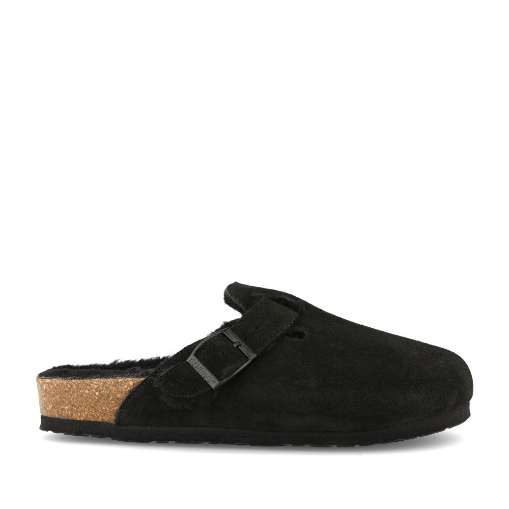 Ladies Riva G106604 Fleece Lined Mule In Black