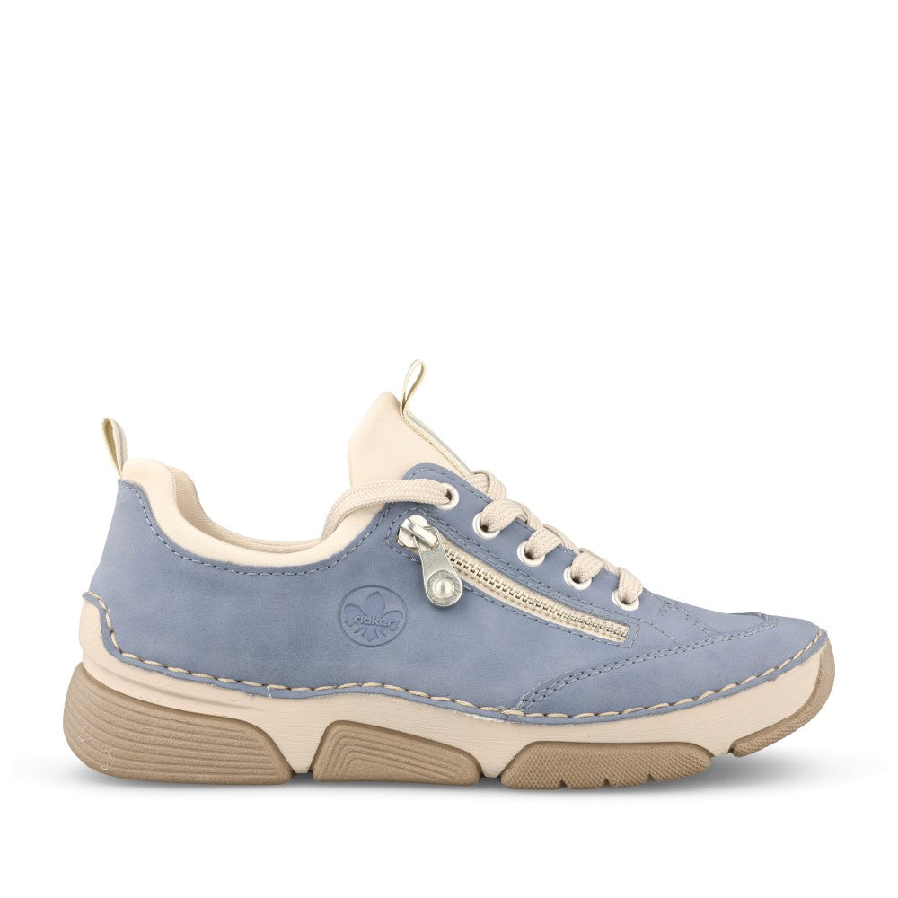 Ladies 45973 Laced Trainer In Blue