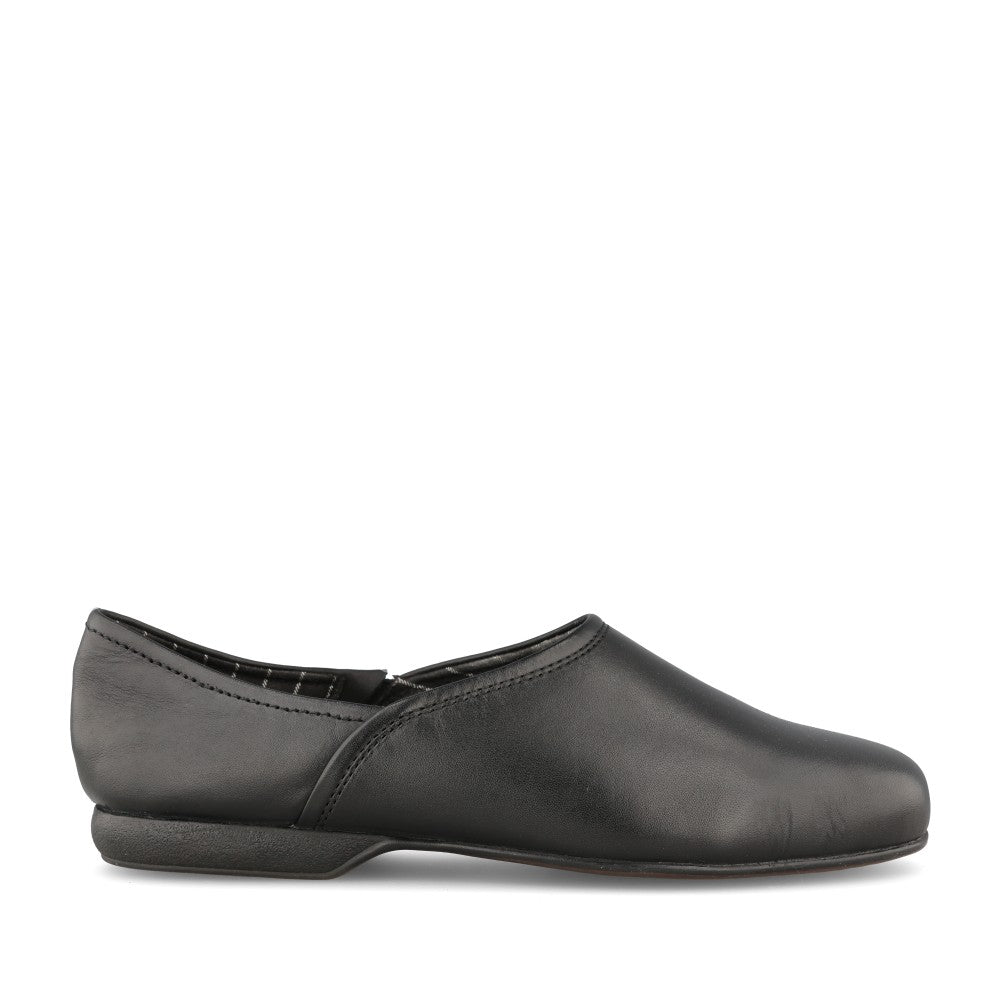 Mens Harston Elite Leather G-fit Slipper In Blk Leather