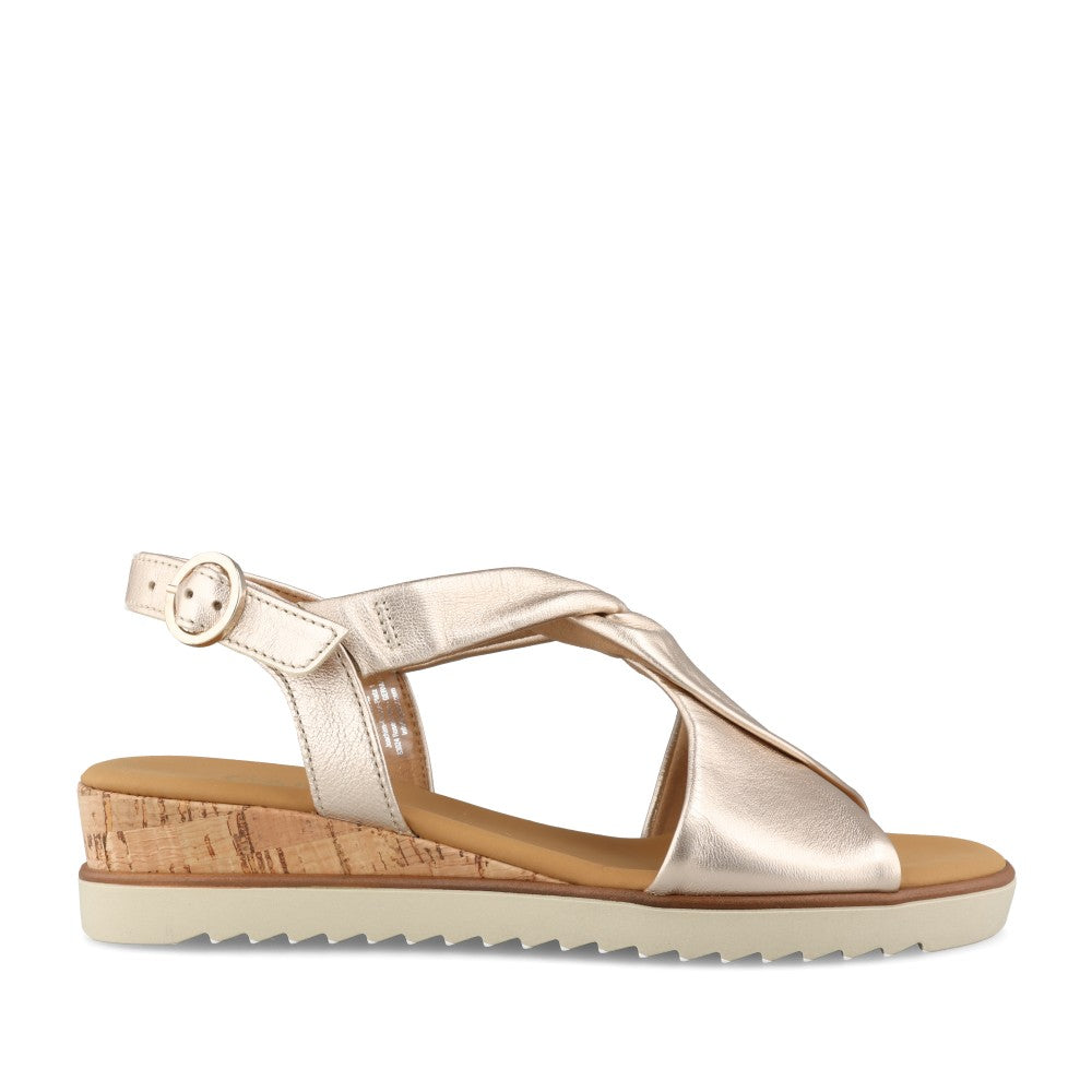 Ladies 82.751 Rich Wedge Sandal In Metallic