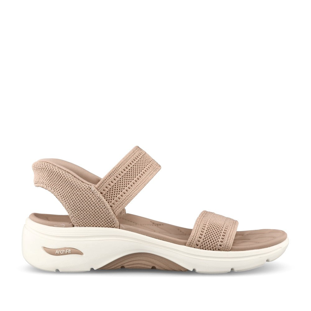 Ladies 140844 Go Walk Arch Fit 2.0 Sandal In Tan