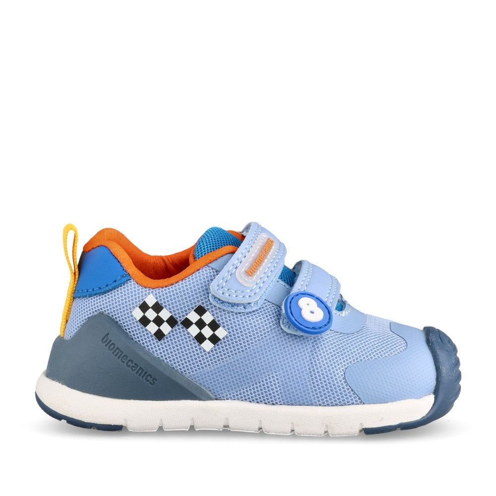 Boys 262134-a371 Double Velcro Shoe In Denim