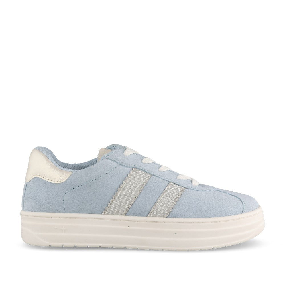 Girls 14250 Laced Trainer In Sky Blue