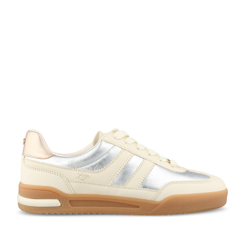 Ladies Mcgann Laced Trainer In Metallic
