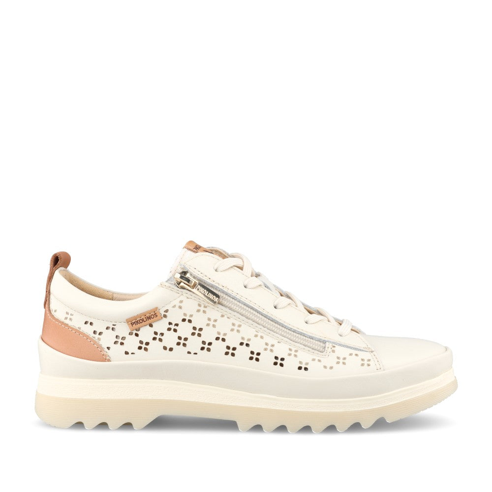 Ladies Vigo W3w-6841c1 Trainer In Cream