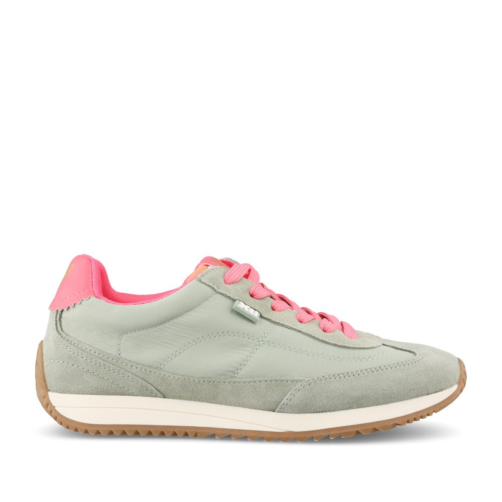 Ladies 145209 Laced Trainer In Khaki