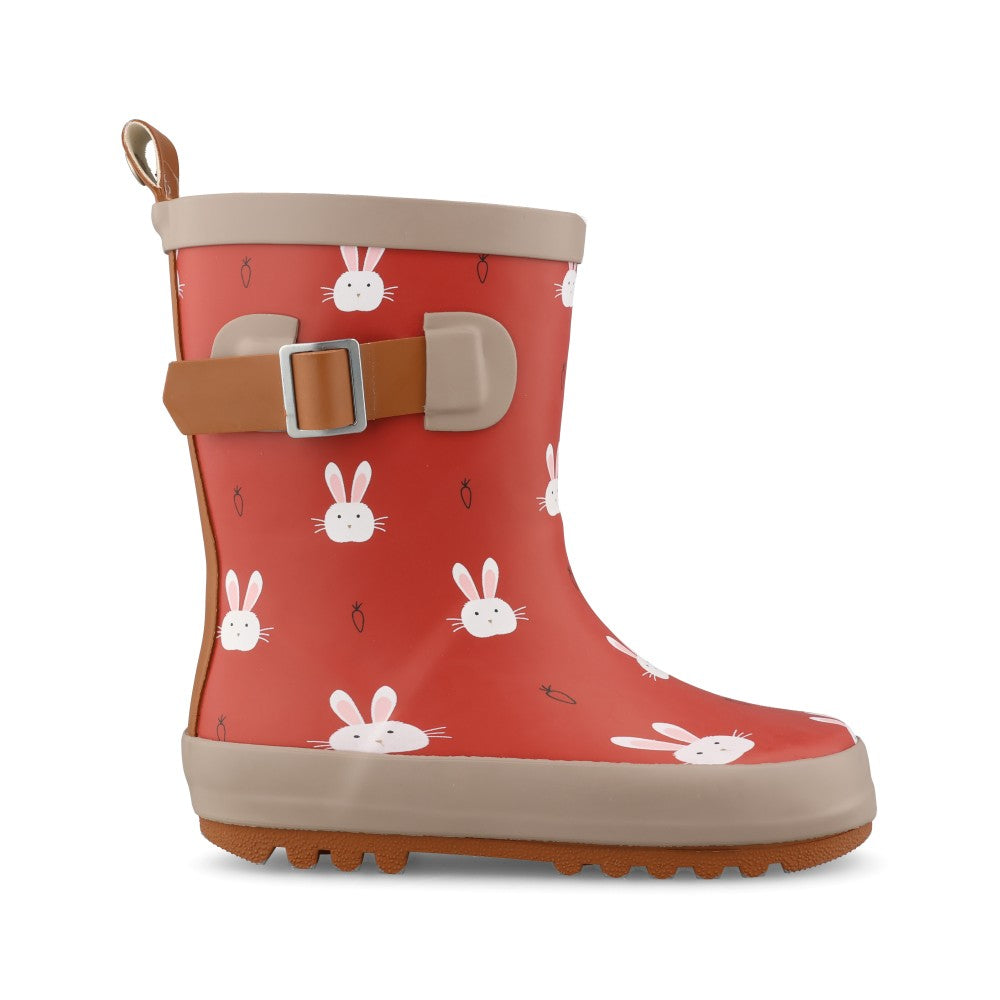 Girls Bunny Ecz004 Toddler Welly Boot In Berry