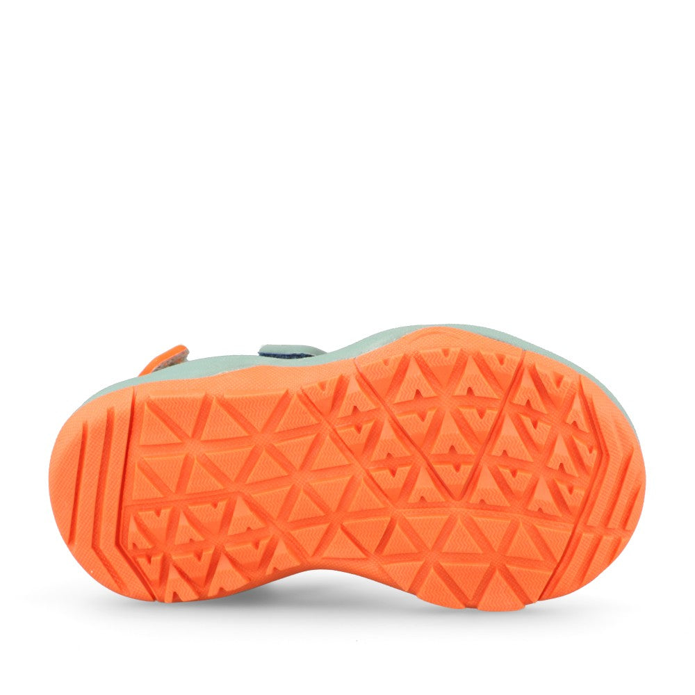 Boys Wharf Tide Green Velcro Sandal In Kids G Fit