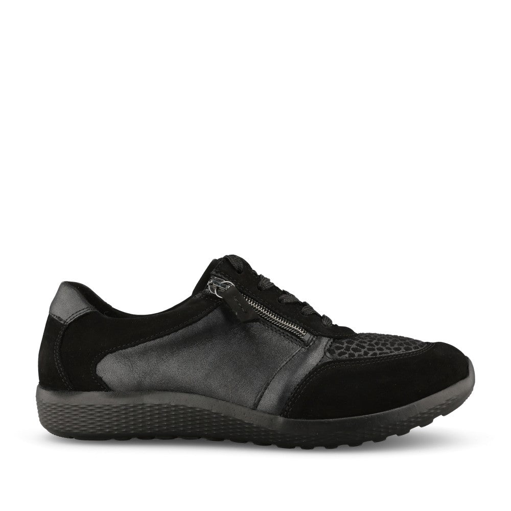 Ladies 815m01 Ira M-fit Laced Trainer In Black