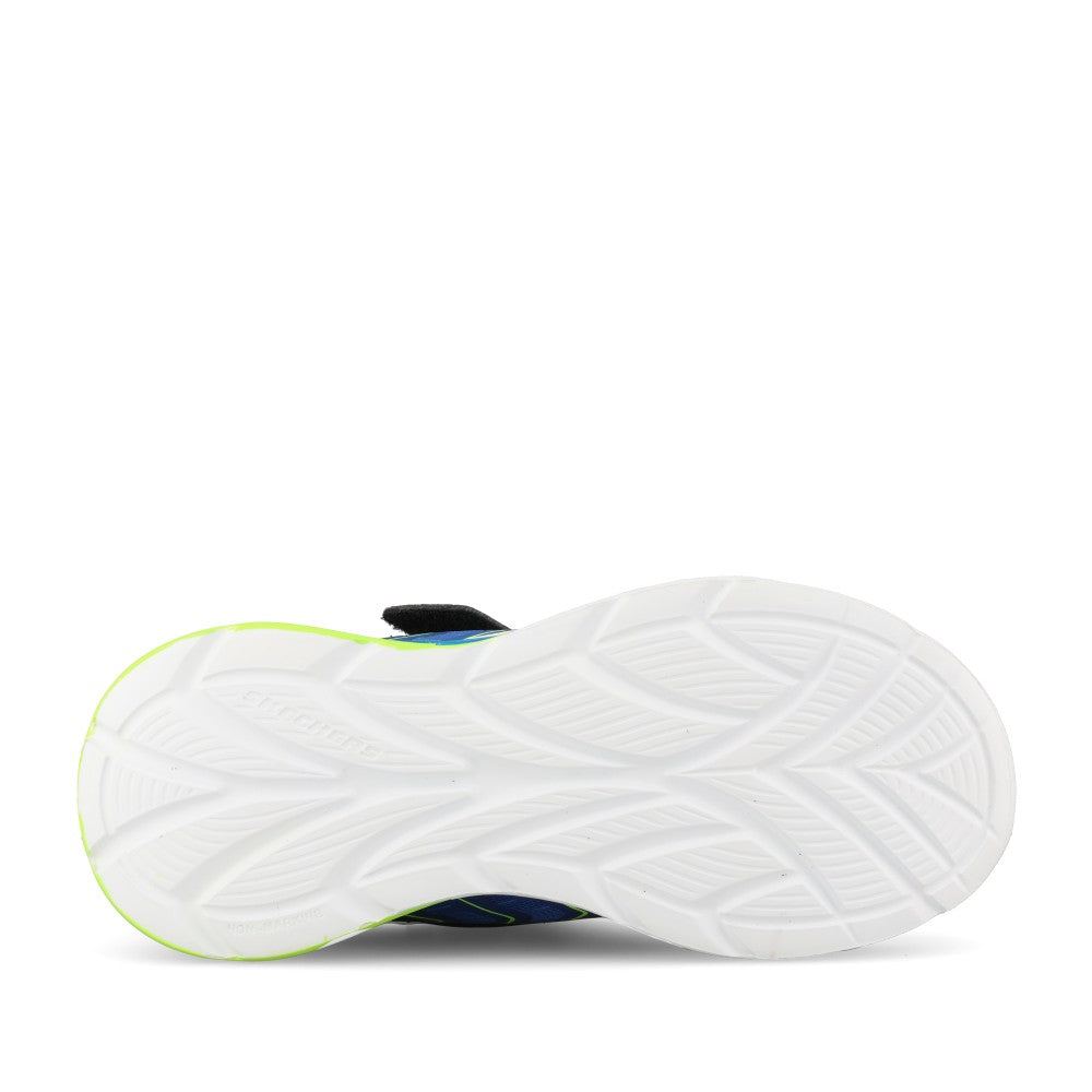 Skechers Boys 400141LC S-Lights Flex-Glow Ultra Prism-Pacer Trainer In Black
