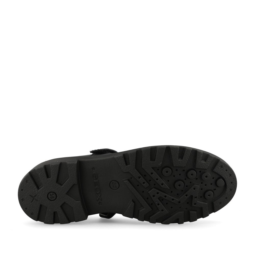 Geox Girls J6420P Casey Mary Jane in Black Patent