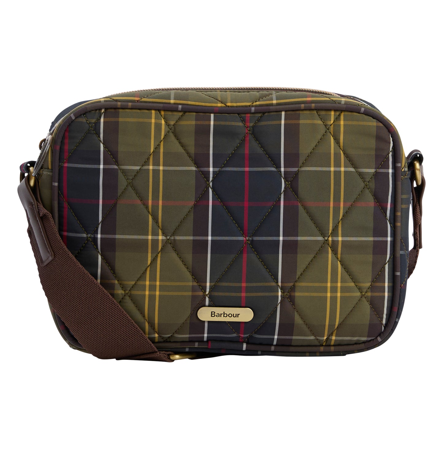 Barbour Ladies Quilted Crossbody Classic LBA0432 Bag In Tartan