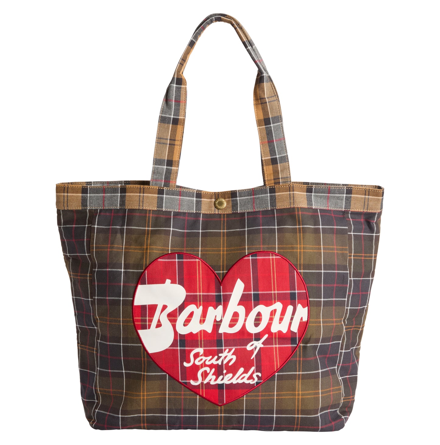 Barbour Ladies Heart Tote LBA0559 Bag In Classic Tartan