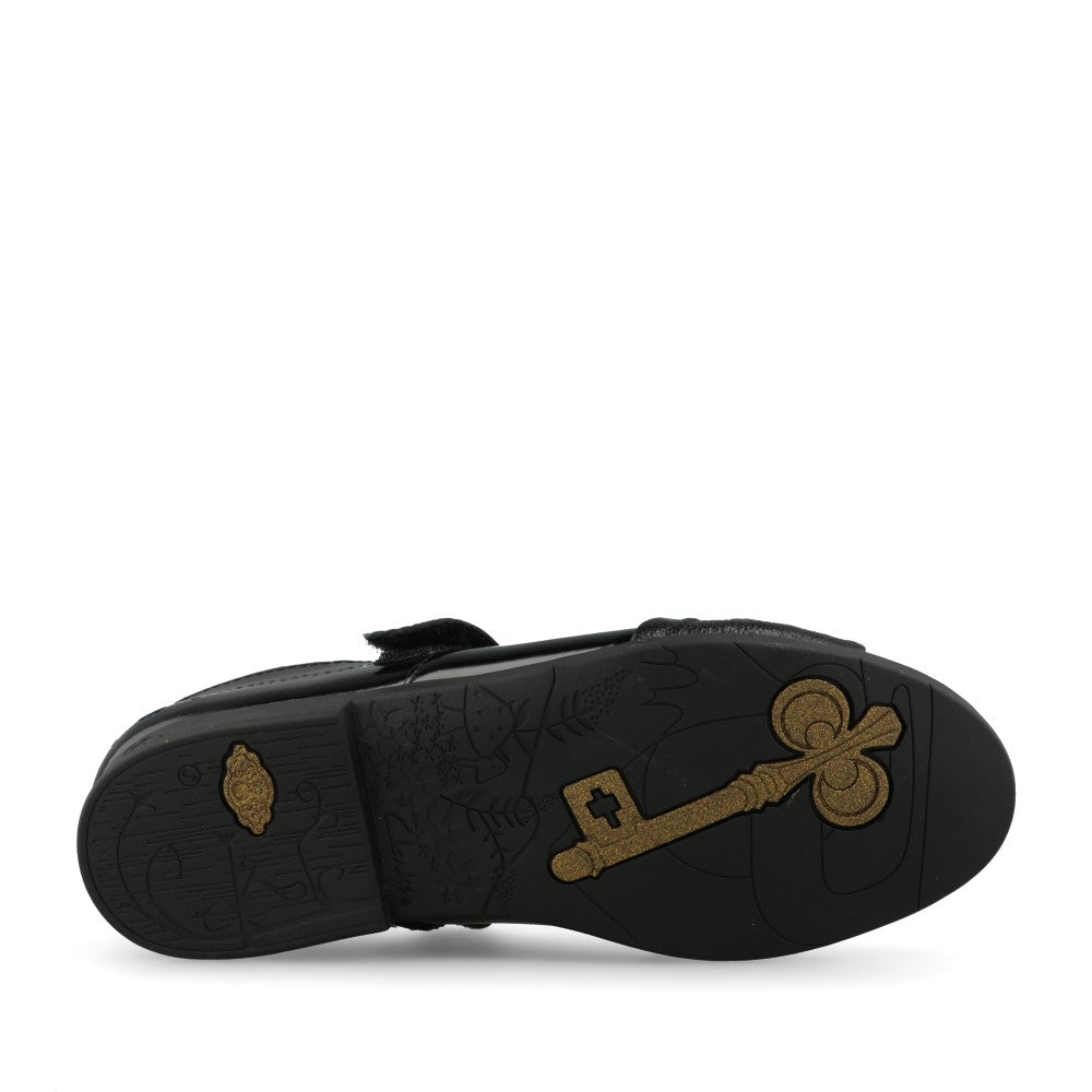Clarks Girls Lock Gem F-FIT Mary Jane in Black Patent