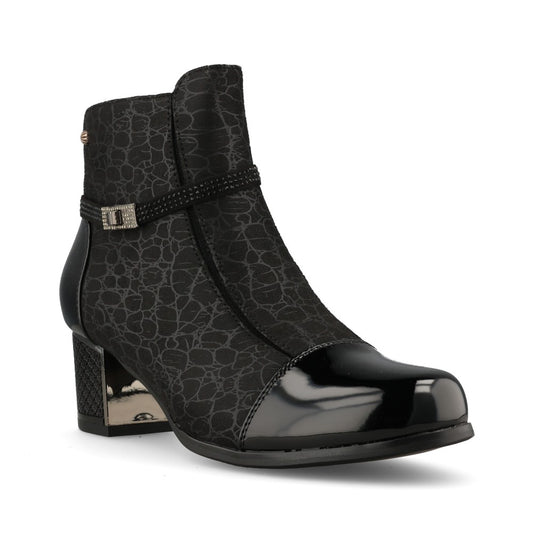 Redz Ladies AQA9 1101 Ankle Boot In Black