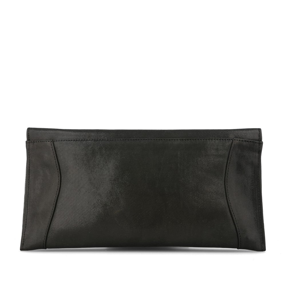 Ladies 0002 2677 Clutch Bag In Black Shimmer