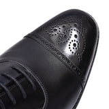 Mens Toe Cap Lace Brogue For Men In Black