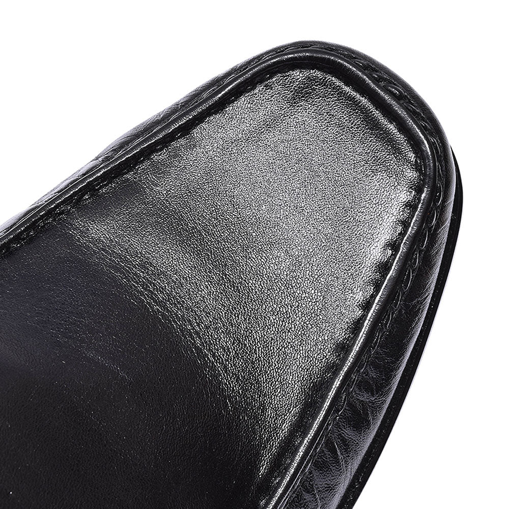Sienna Moccasin Slip On Shoe For Men In Black