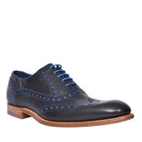 Grant Leather Brogues For Men In Navy
