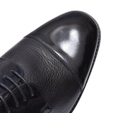 Wantage Laced Toe Cap Shoe For Men In Black