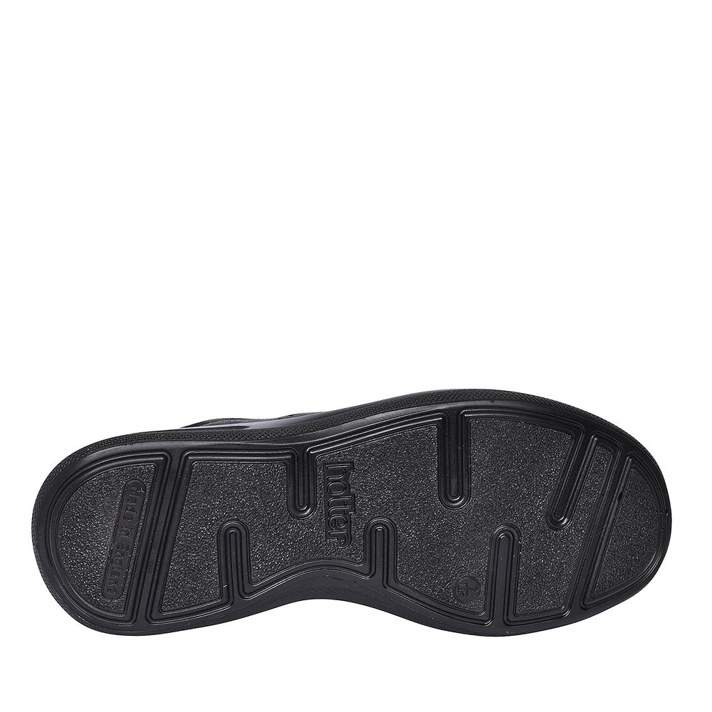 Lance Std Fit Leather Lace Shoe For Men In Black