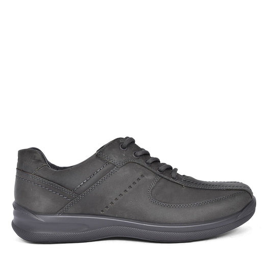 Lance Std Fit Leather Lace Shoe For Men In Grey