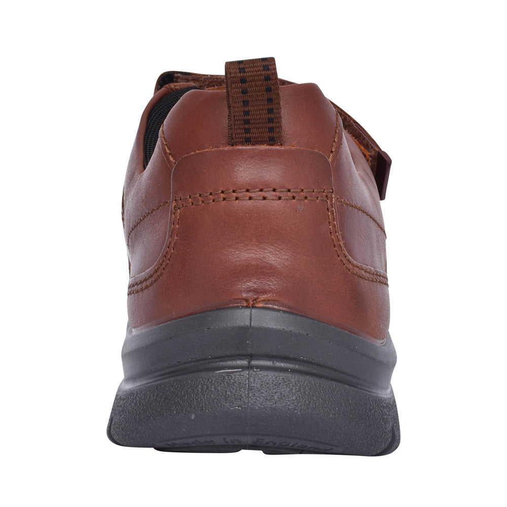 Men's Energise Std Fit Leather Velcro Shoe In Tan