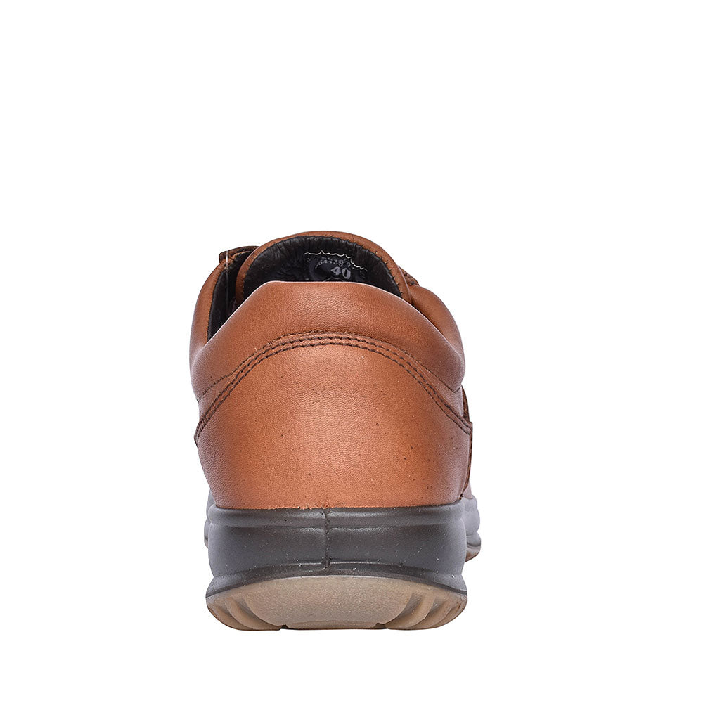 Bmg050 Livingston Tan Laced Walking Shoes For Men In Tan