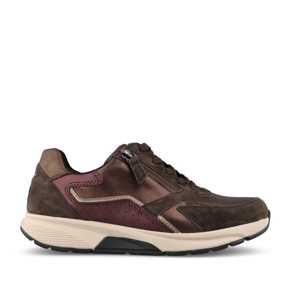 Gabor Ladies 0106.01.016 Adora Rollingsoft Trainer In Brown Metalic