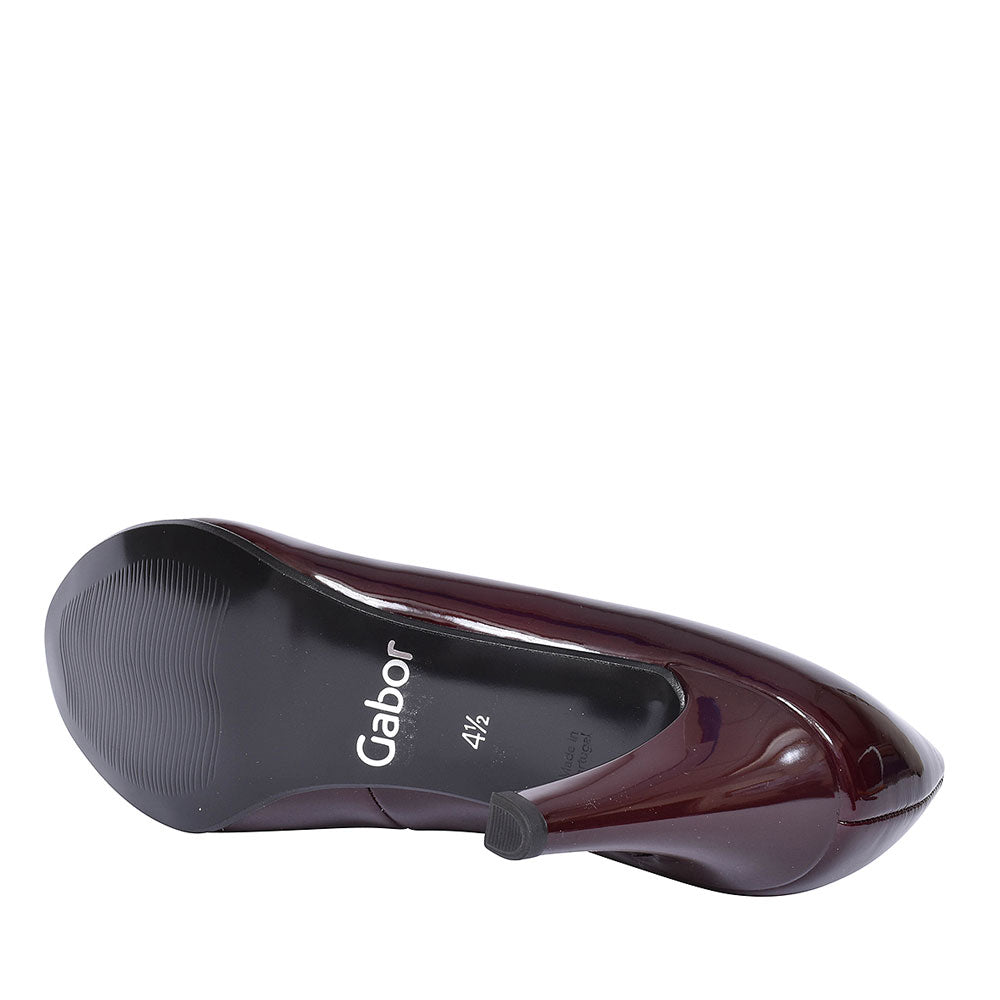 210 High Heel Court Shoe For Women In Burgandy