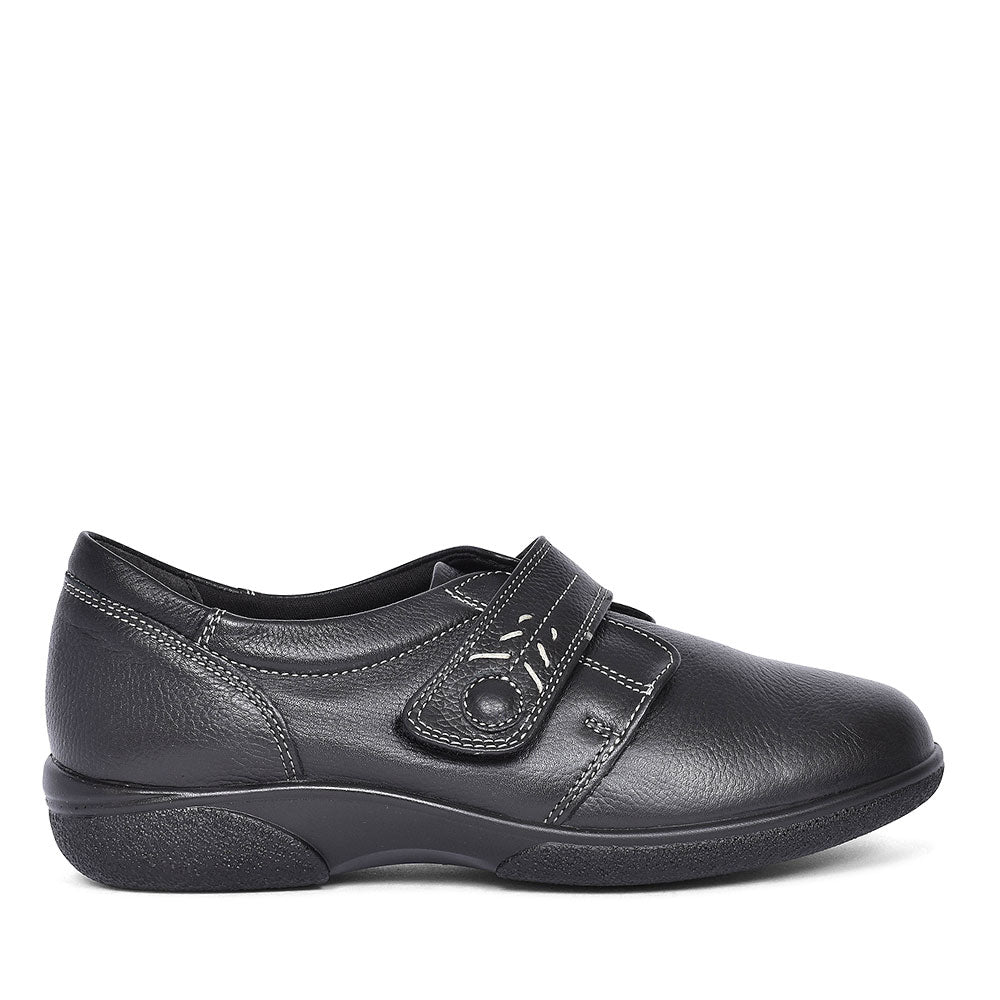 Healey 4e Plain Toe Shoe For Ladies  In Black