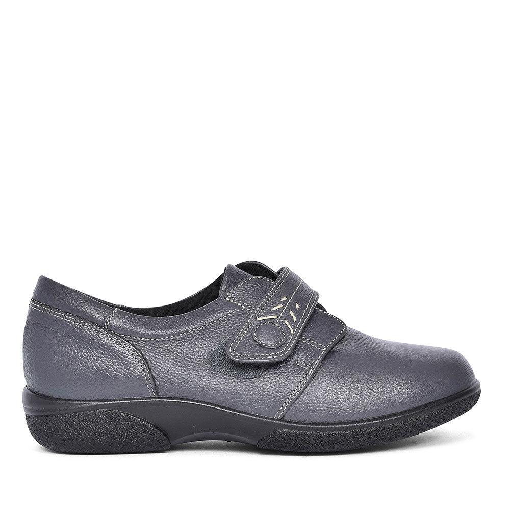 Healey 4e Plain Toe Shoe For Ladies  In Grey