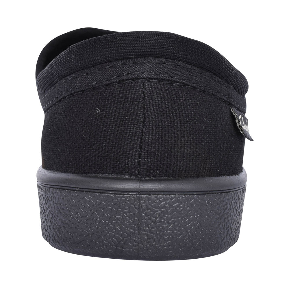 Hopper Run Black Fabric Plimsolls In Kids F Fit