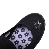Hopper Go Black Fabric Girls Plimsolls In Kids G Fit