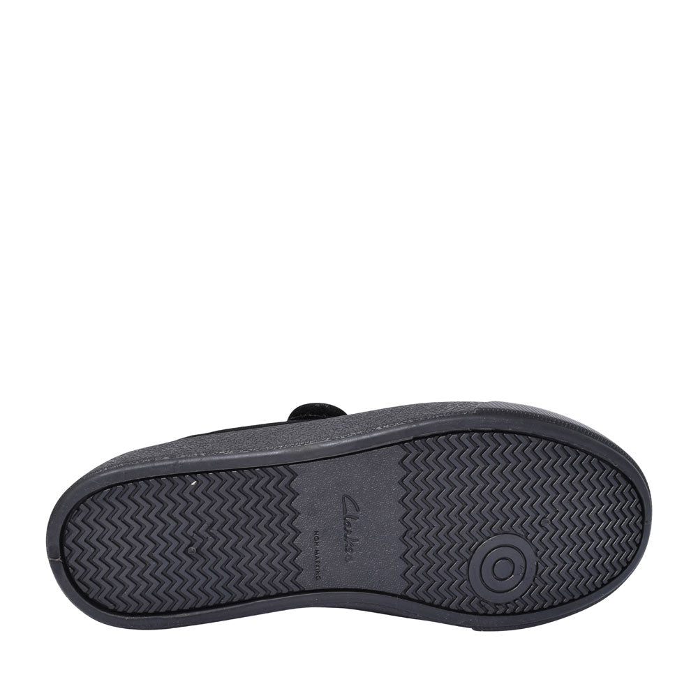 Hopper Go Black Fabric Girls Plimsolls In Kids G Fit