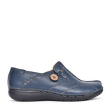 Ladies Unloop D-fit Leather Shoe In Navy