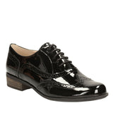 Hamble Oak Patent Brogue Shoe E Fit  In Black Patent