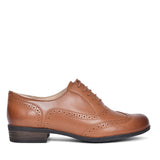 Hamble Oak Dark Tan Leather D Fit Brogue For Ladies In Tan