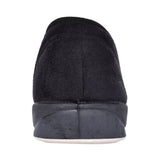 Mens Albert 408 Wide Fit Checked Slipper In Black