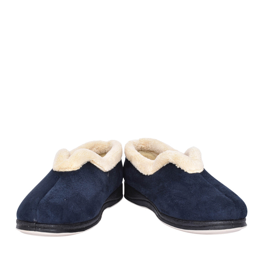 Ladies Carmen 417 Wide Fit Slipper In Navy