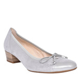 203 Bow Court Shoe For Ladies In Pewter