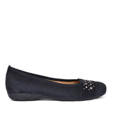 Electra Womens Ballerina Pumps In Navy